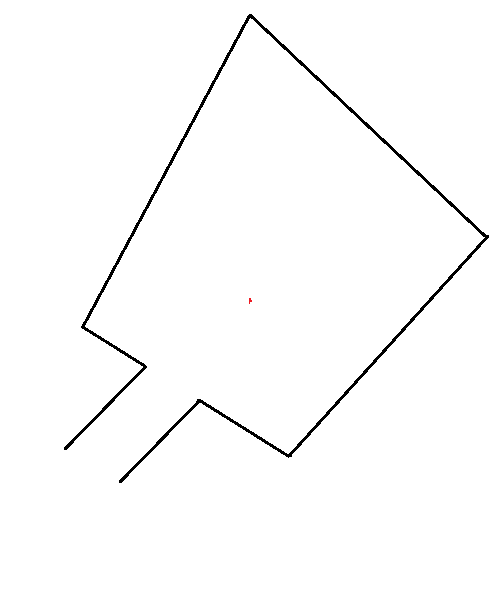 Figure 2c: Test map 3; where the difficulty is that PICO drives straight into a corner.